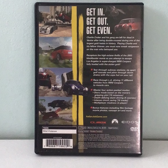 PLAYSTATION 2 GAME THE ITALIAN JOB - Picture 2 of 6